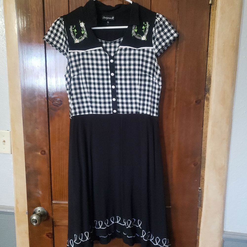 Sourpuss gothabilly dress XL